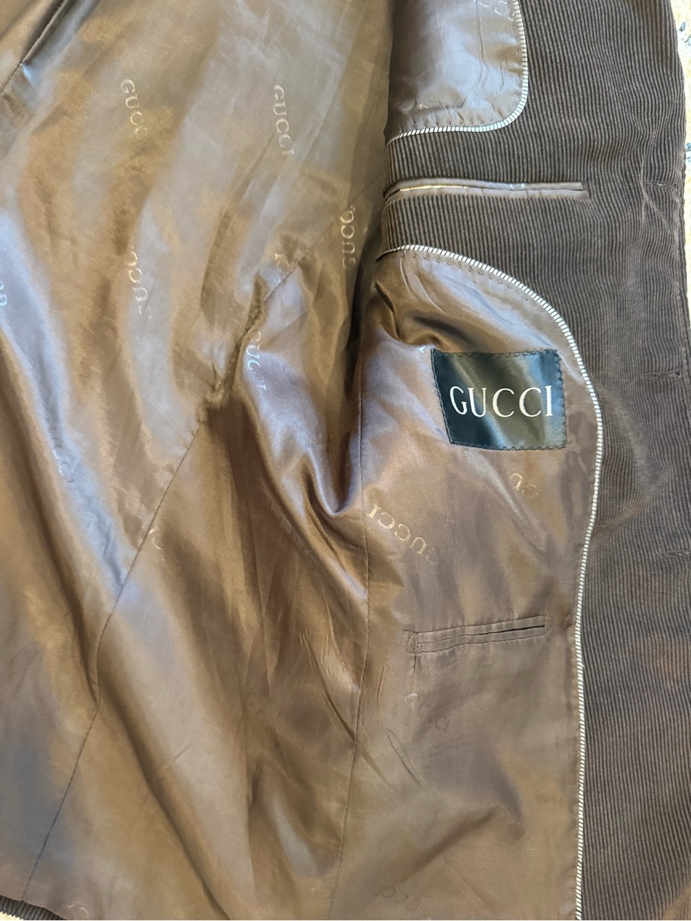 Gucci Brown Corduroy Sport Coat Blazer - Picture 4 of 5